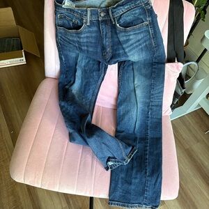 Levi's Dark Blue Straight Jeans